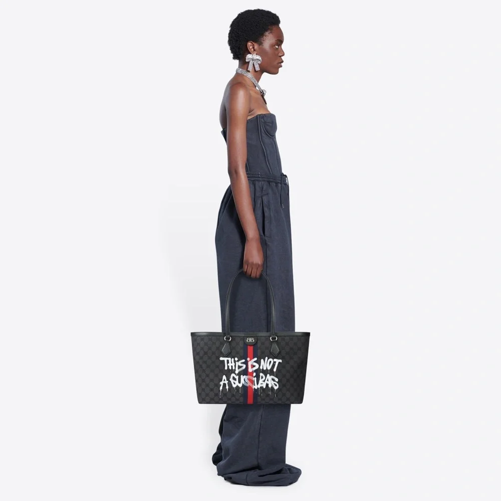 NWT Balenciaga/Gucci Collaboration Hacker Project Graffiti Bag - Picture 2 of 4